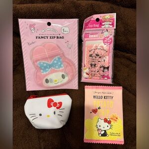 Sanrio bags and pouches
